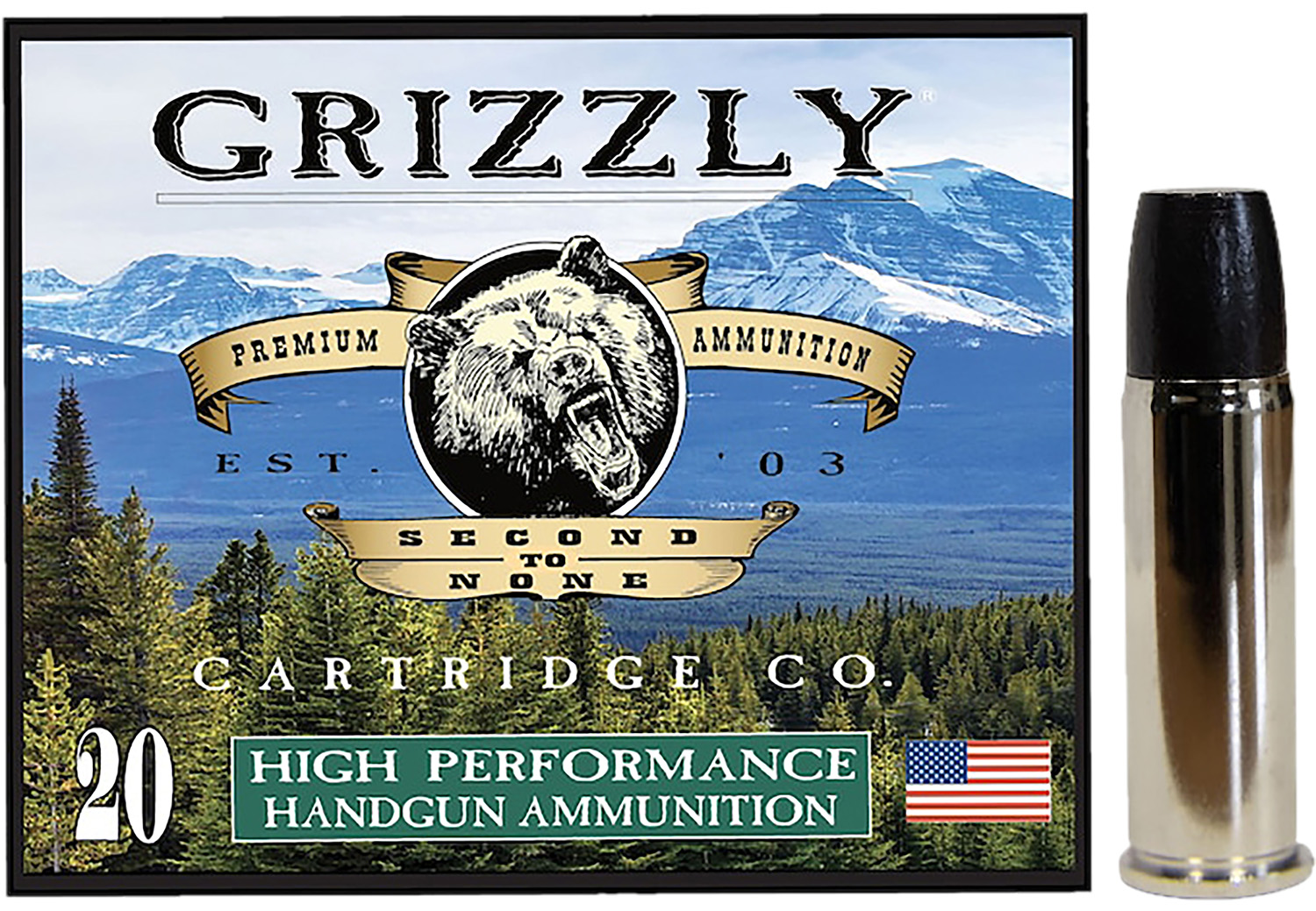 Grizzly Ammo GC44M+P1 44RemMag+P+ 355gr Wide Long Nose Gas Check 20 Per Box/10 Case 3 Grizzly Ammo GC44M+P1 44RemMag+P+ 355gr Wide Long Nose Gas Check 20 Per Box/10 Case