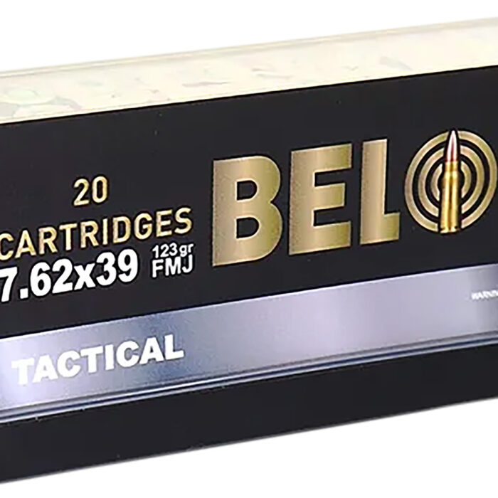 BELOM Ammo  Tactical  7.62x39mm 123gr Full Metal Jacket 20 Per Box/24 Case