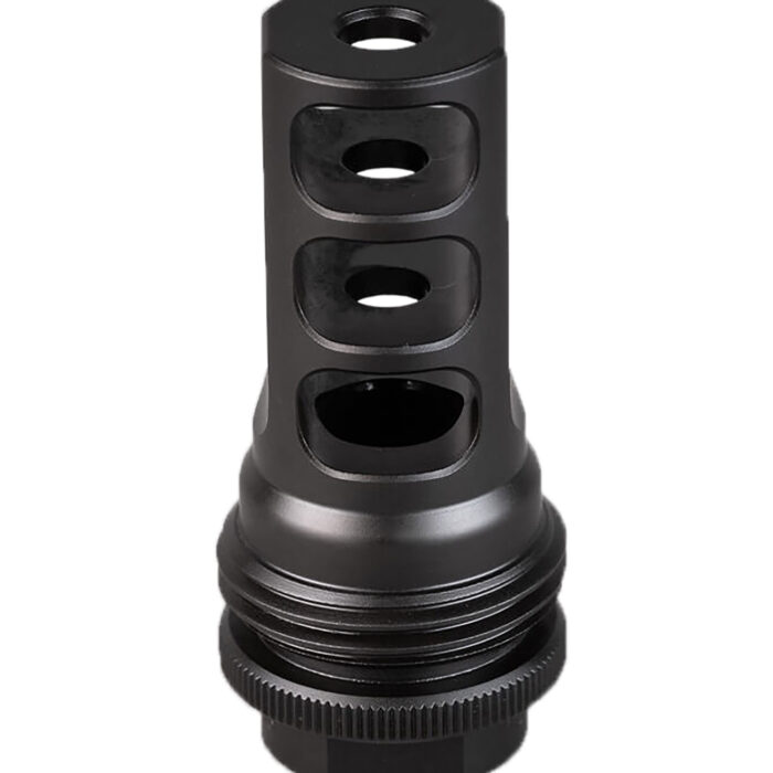 SilencerCo AC4766 ASR Muzzle Brake Black Nitride 9/16x24 RH Threads 9mm