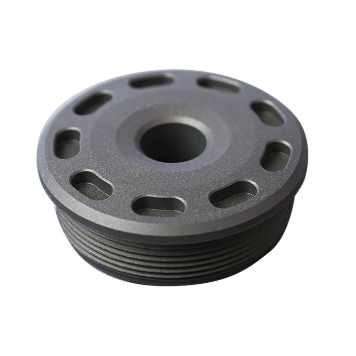 SilencerCo AC5390 Bravo Front Cap 30 Cal Fits Titanium Matte Black