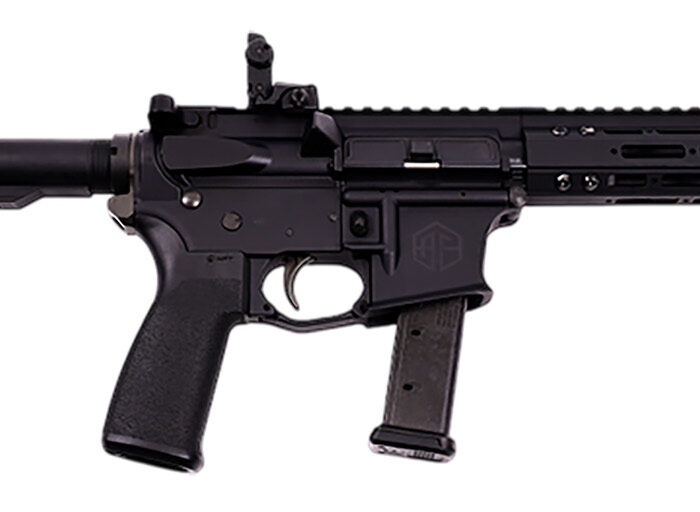 Alpha Foxtrot AA08X1RXX-XABK20 AFMG9  9mm Luger 20+1 10.50" Black QPQ Threaded Barrel, M-LOK Handguard, Black Anodized Aluminum Receiver w/Picatinny Rail, Black Polymer SB Tactical Brace, MFT Grip