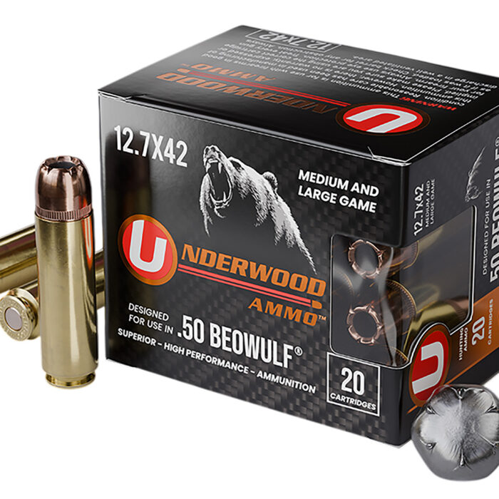 Underwood Ammo 518 XTP  50Beowulf 350gr Jacketed Hollow Point 20 Per Box/10 Case