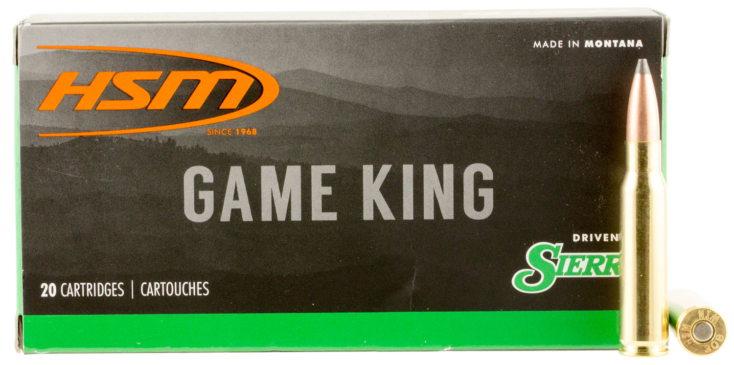 HSM 30842N Game King 308 Win 165 gr Sierra GameKing Spitzer Boat Tail 20 Per Box/ 25 Case 3 HSM 30842N Game King 308 Win 165 gr Sierra GameKing Spitzer Boat Tail 20 Per Box/ 25 Case