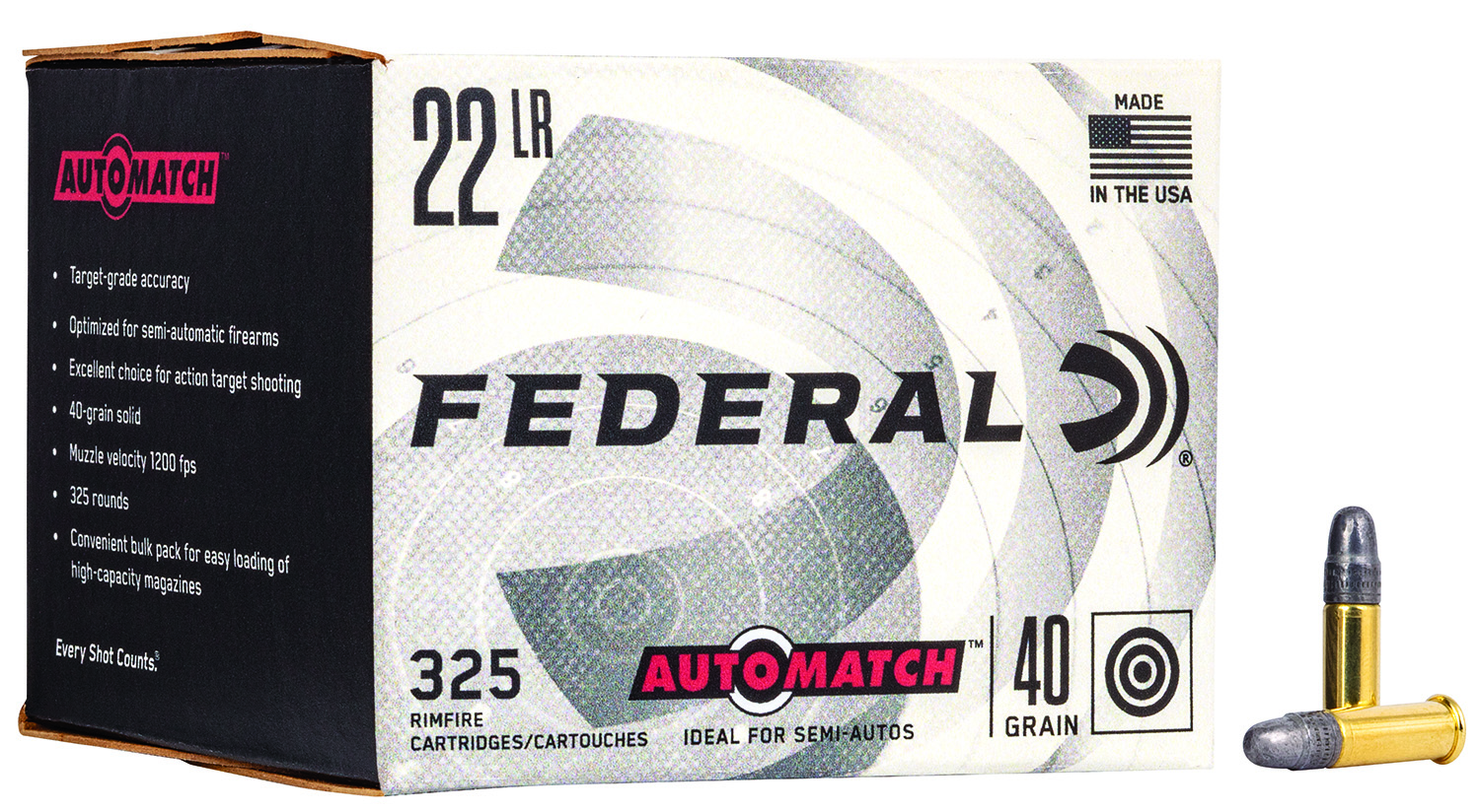 Federal AM22 Champion Training Auto Match 22LR 40gr Lead Round Nose 325 Per Box/10 Case *Bulk 3 Federal AM22 Champion Training Auto Match 22LR 40gr Lead Round Nose 325 Per Box/10 Case *Bulk
