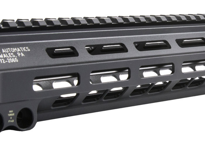 Geissele Automatics 05285B MK8 Super Modular Rail 13.50" M-LOK Style Made of 6061-T6 Aluminum with Black Anodized Finish for AR-Platform