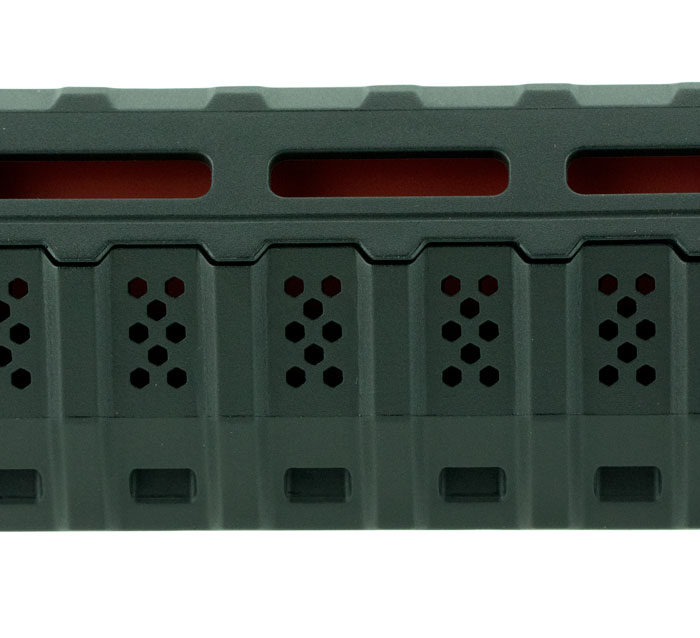 Strike VIPERHGCBK Viper Carbine Length Handguard AR-Platform Black, Red Inserts Polymer