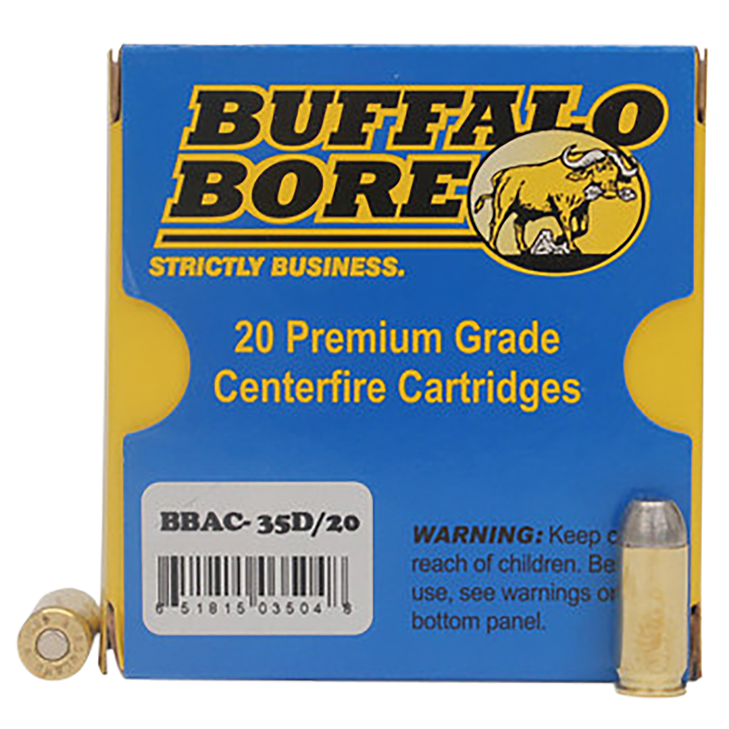 Buffalo Bore Ammunition 35D20 Personal Defense Strictly Business 460Rowland 255gr Hard Cast Flat Nose 20 Per Box/12 Case 3 Buffalo Bore Ammunition 35D20 Personal Defense Strictly Business 460Rowland 255gr Hard Cast Flat Nose 20 Per Box/12 Case