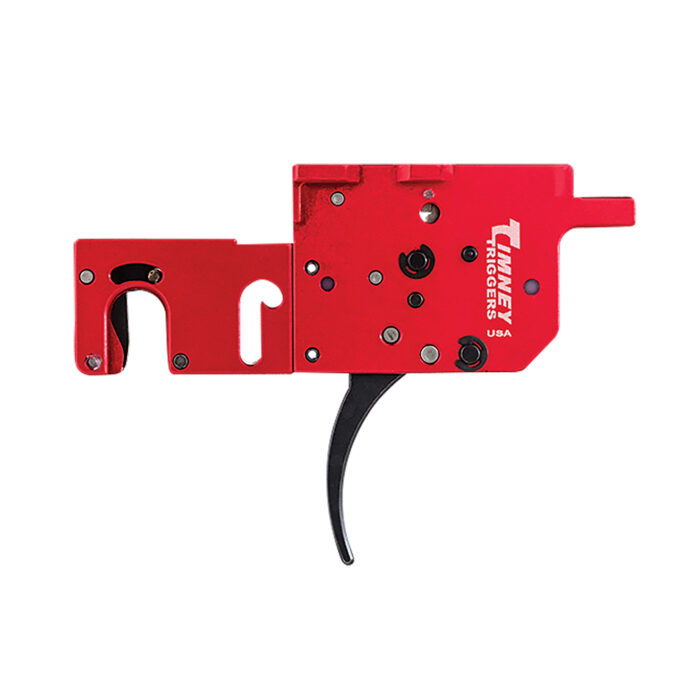 Timney Triggers 650 RPR  Two-Stage Curved Trigger with 8 oz/1 lb Draw Weight & Black/Red Finish for Ruger Precision