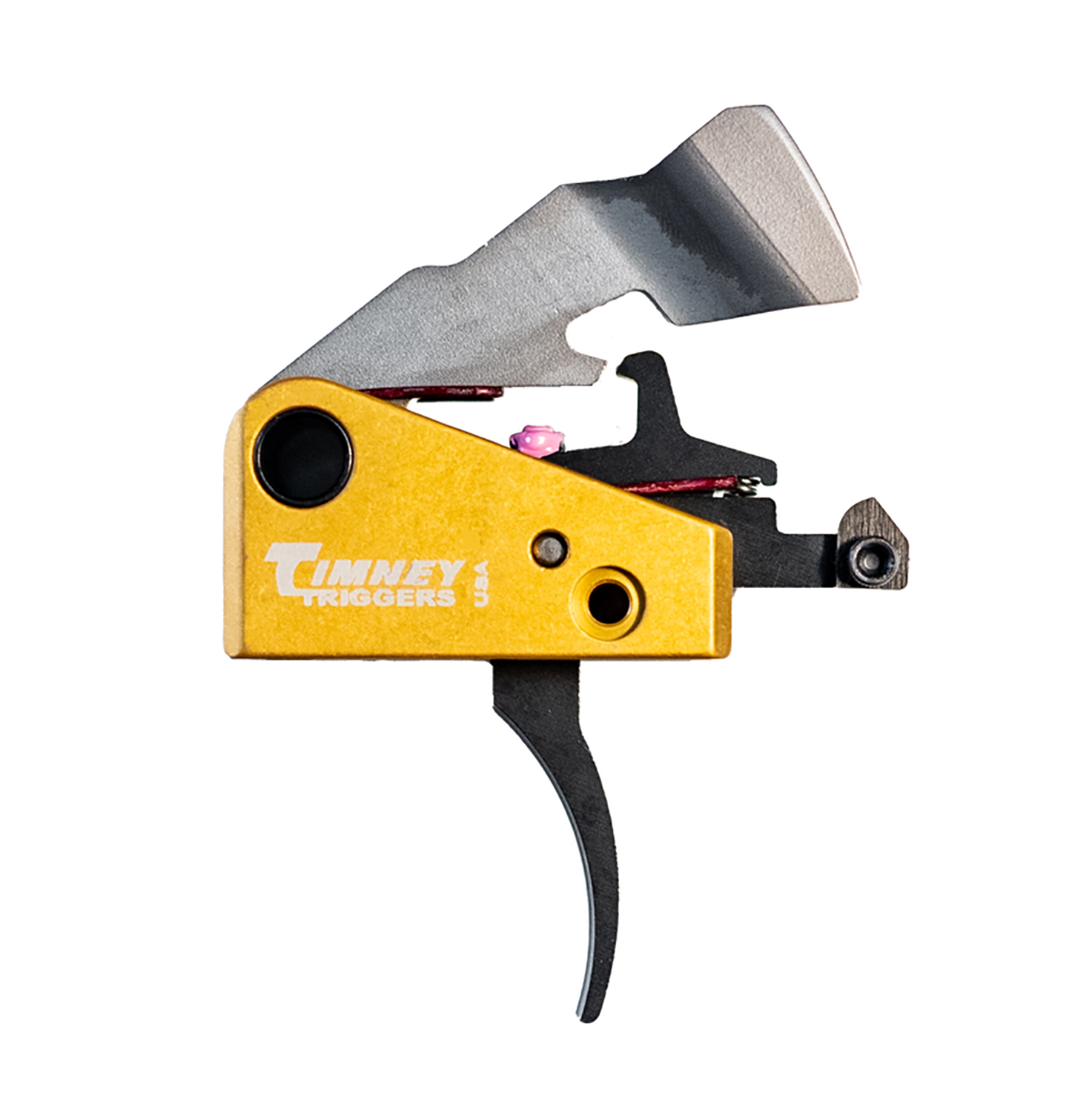 Timney Triggers 691S Featherweight Single-Stage Curved Trigger with Black/Gold Finish for FN SCAR17 3 Timney Triggers 691S Featherweight Single-Stage Curved Trigger with Black/Gold Finish for FN SCAR17