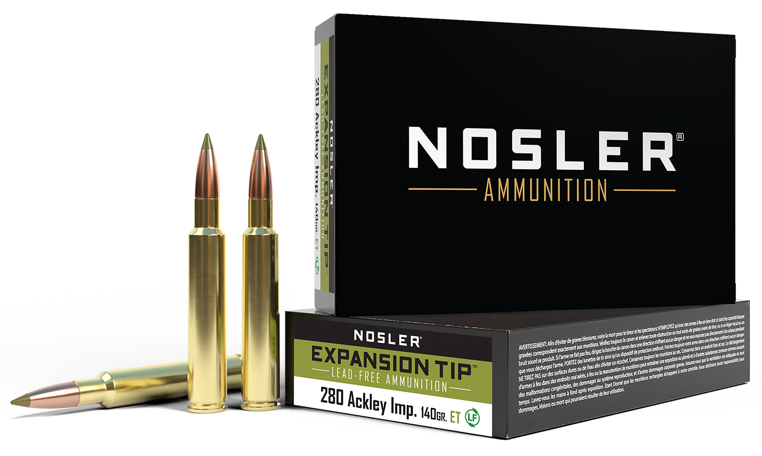 Nosler 40067 E-Tip 280Ackley Improved 140gr E Tip Lead Free 20 Per Box/10 Case 3 Nosler 40067 E-Tip 280Ackley Improved 140gr E Tip Lead Free 20 Per Box/10 Case