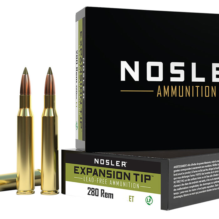 Nosler 40511 E-Tip  280Rem 140gr E Tip Lead Free 20 Per Box/10 Case