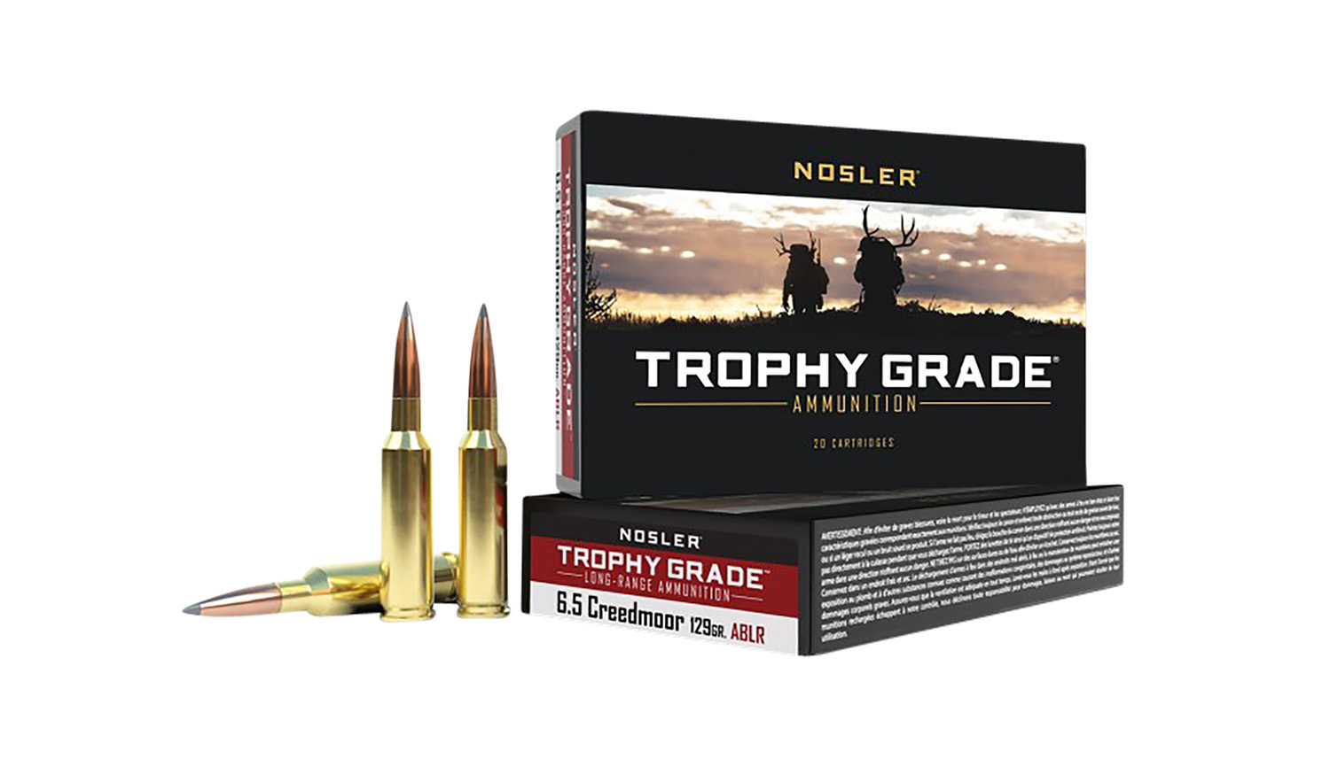 Nosler 60091 Trophy Grade Long-Range 6.5Creedmoor 129gr Nosler Spitzer AccuBond Long Range 20 Per Box/10 Case 3 Nosler 60091 Trophy Grade Long-Range 6.5Creedmoor 129gr Nosler Spitzer AccuBond Long Range 20 Per Box/10 Case