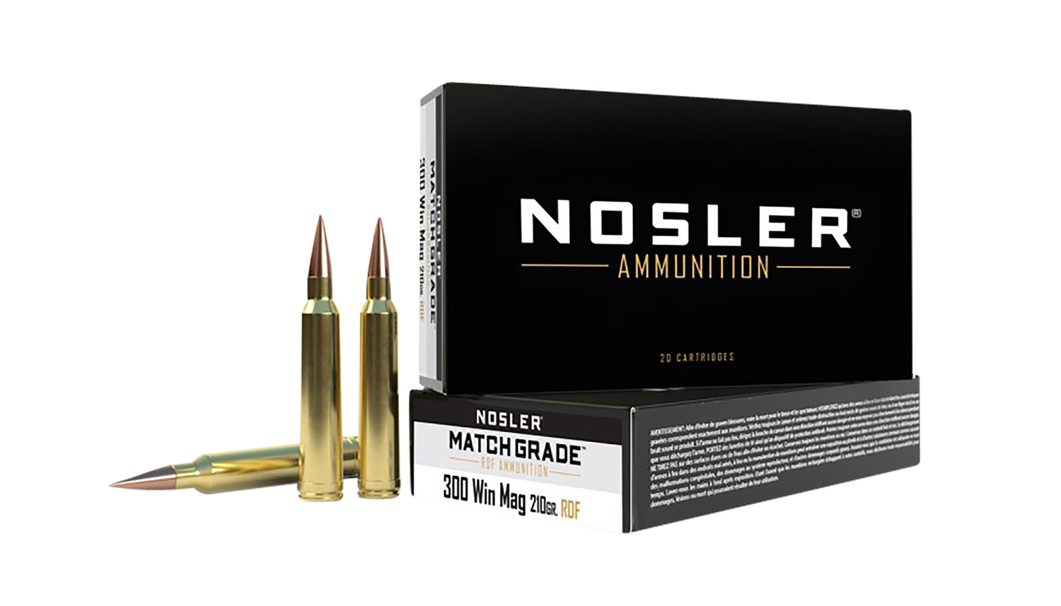 Nosler 60158 Match Grade RDF 300WinMag 210gr RDF Hollow Point Boat Tail 20 Per Box/10 Case 3 Nosler 60158 Match Grade RDF 300WinMag 210gr RDF Hollow Point Boat Tail 20 Per Box/10 Case