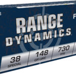 Fiocchi 38LA Range Dynamics 38Special 148gr Lead Wadcutter 50 Per Box/20 Case 2 54484
