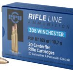 PPU PP3082 Standard Rifle 308Win 165gr Pointed Soft Point Boat Tail 20 Per Box/10 Case 2 57003