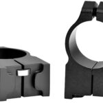 Warne 2R7M Maxima Matte Black Steel 1" Tube High, Fits Ruger M77/Hawkeye/Super Redhawk 2 59129