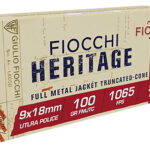 Fiocchi 9X18 Heritage 9x18mmUltra 100gr Full Metal Jacket Truncated Cone 50 Per Box/20 Case 1 60348