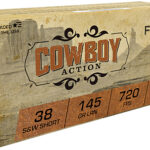 Fiocchi 38SWSHL Cowboy Action 38S&WShort 145gr Lead Round Nose 50 Per Box/20 Case 2 63059