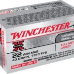 Winchester Ammo X22M Super X 22WMR 40gr Full Metal Jacket 50 Per Box/40 Case 2 65133