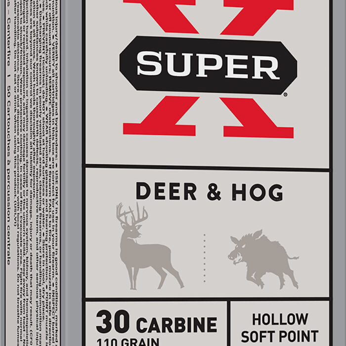 Winchester Ammo X30M1 Super X  30Carbine 110gr Hollow Soft Point 50 Per Box/10 Case