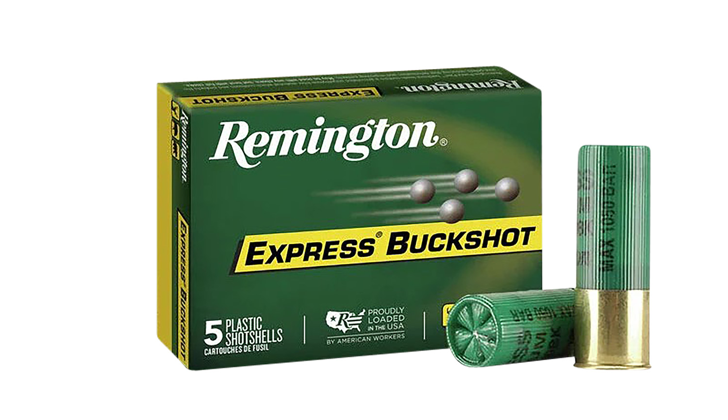 Remington Ammunition 20640 Express Buckshot 12Gauge 3" 4Buck Shot 5 Per Box/ 50 Case 3 Remington Ammunition 20640 Express Buckshot 12Gauge 3" 4Buck Shot 5 Per Box/ 50 Case