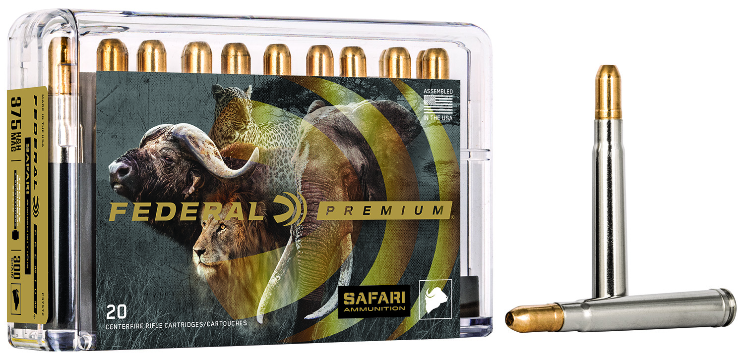 Federal P375T2 Premium Safari Cape-Shok 375H&HMag 300gr Trophy Bonded Sledgehammer Solid 20 Per Box/10 Case 3 Federal P375T2 Premium Safari Cape-Shok 375H&HMag 300gr Trophy Bonded Sledgehammer Solid 20 Per Box/10 Case