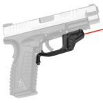 Crimson Trace 0160901 Laserguard Fits Springfield XD/XD M (Except Tactical/Service XD Gen 1 w/Single Rail Notch), Red Laser Black Polymer 2 70864