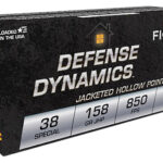 Fiocchi 38B Defense Dynamics 38Special 158gr Jacketed Hollow Point 50 Per Box/20 Case 1 76197