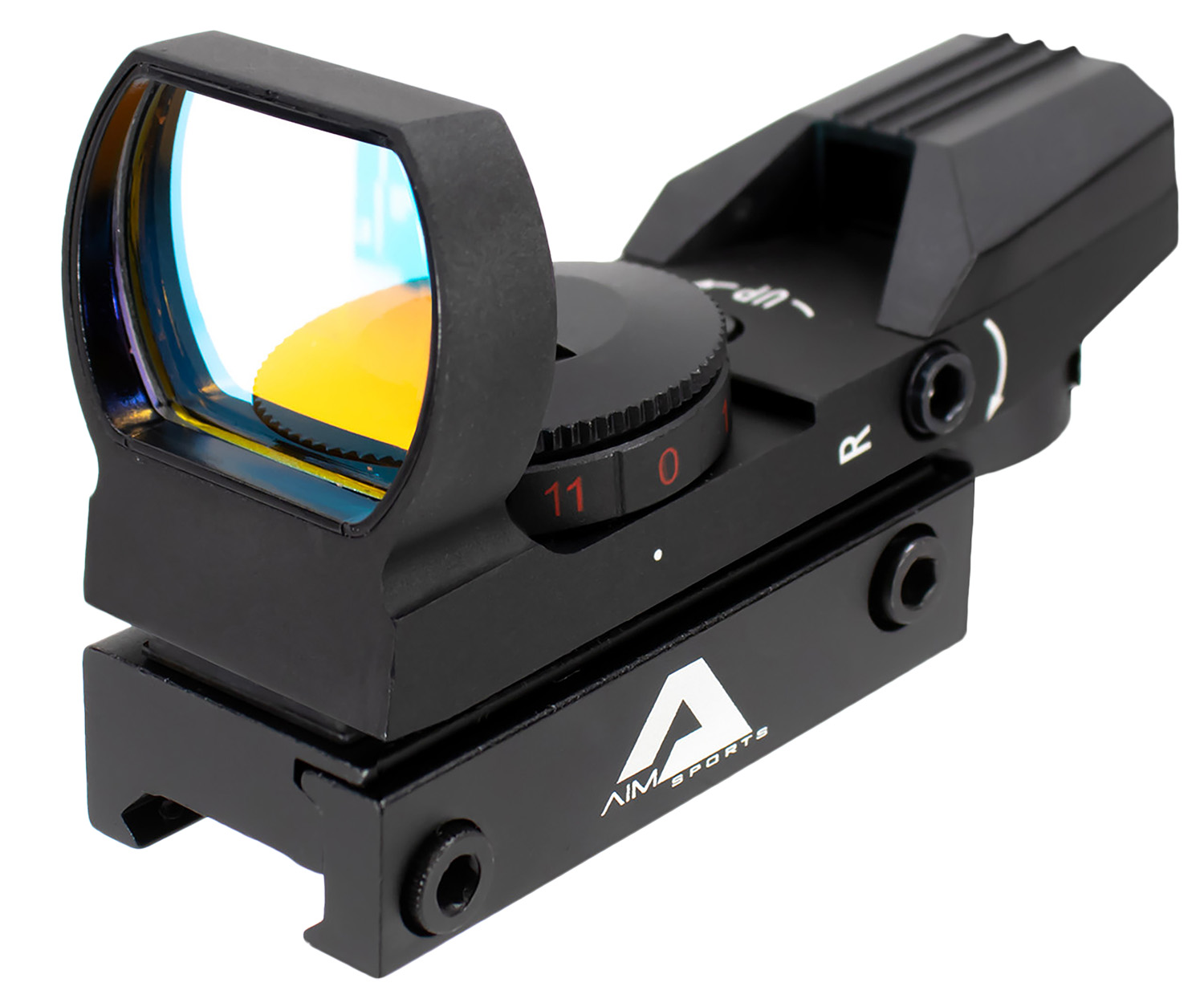 Aim Sports RT401 Reflex Sight Classic Edition Matte Black 1x34mm Red Multi Reticle 3 Aim Sports RT401 Reflex Sight Classic Edition Matte Black 1x34mm Red Multi Reticle