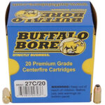 Buffalo Bore Ammunition 27C20 Personal Defense Strictly Business 380ACP +P 90gr Jacketed Hollow Point 20 Per Box/12 Case 1 80747