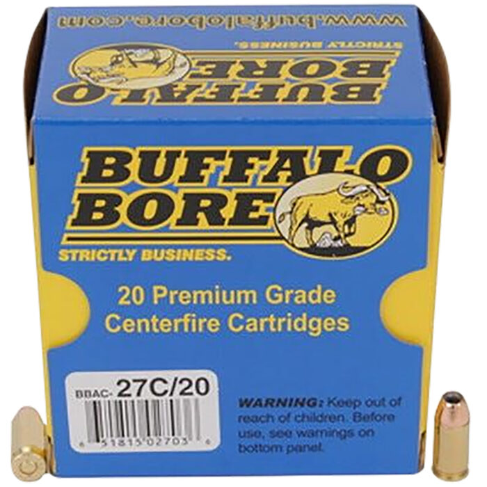 Buffalo Bore Ammunition 27C20 Personal Defense Strictly Business 380ACP +P 90gr Jacketed Hollow Point 20 Per Box/12 Case