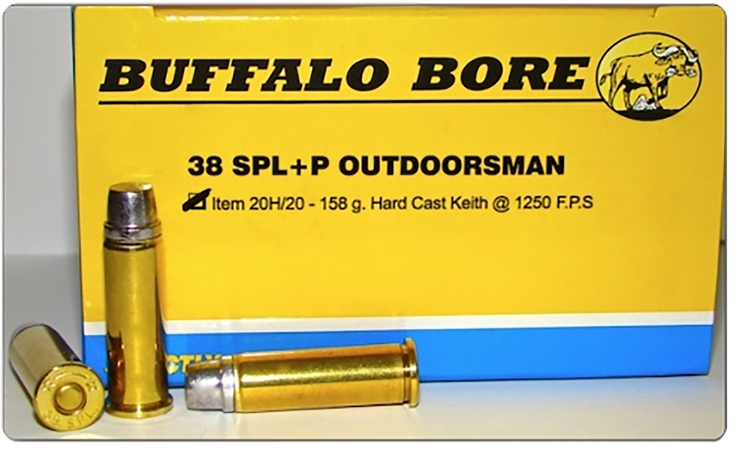 Buffalo Bore Ammunition 20H20 Outdoorsman Strictly Business 38Special +P 158gr Hard Cast 20 Per Box/12 Case 3 Buffalo Bore Ammunition 20H20 Outdoorsman Strictly Business 38Special +P 158gr Hard Cast 20 Per Box/12 Case