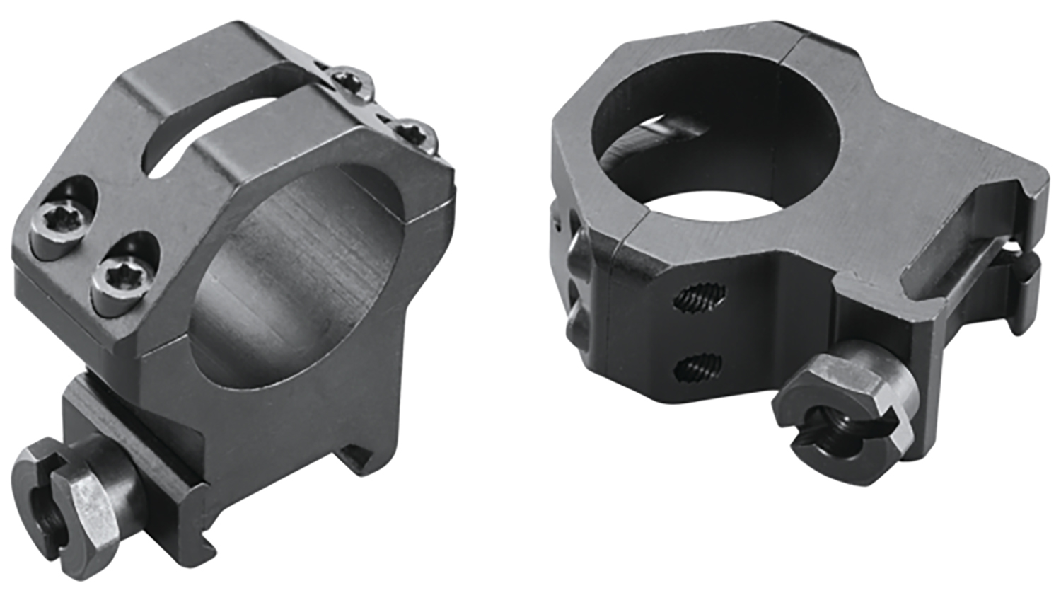 Weaver Mounts 48362 Four-Hole Skeleton Rings Matte Black 1" Extra High 3 Weaver Mounts 48362 Four-Hole Skeleton Rings Matte Black 1" Extra High