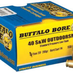 Buffalo Bore Ammunition 23F20 Outdoorsman Strictly Business 40S&W 200gr Hard Cast Flat Nose 20 Per Box/12 Case 1 8298