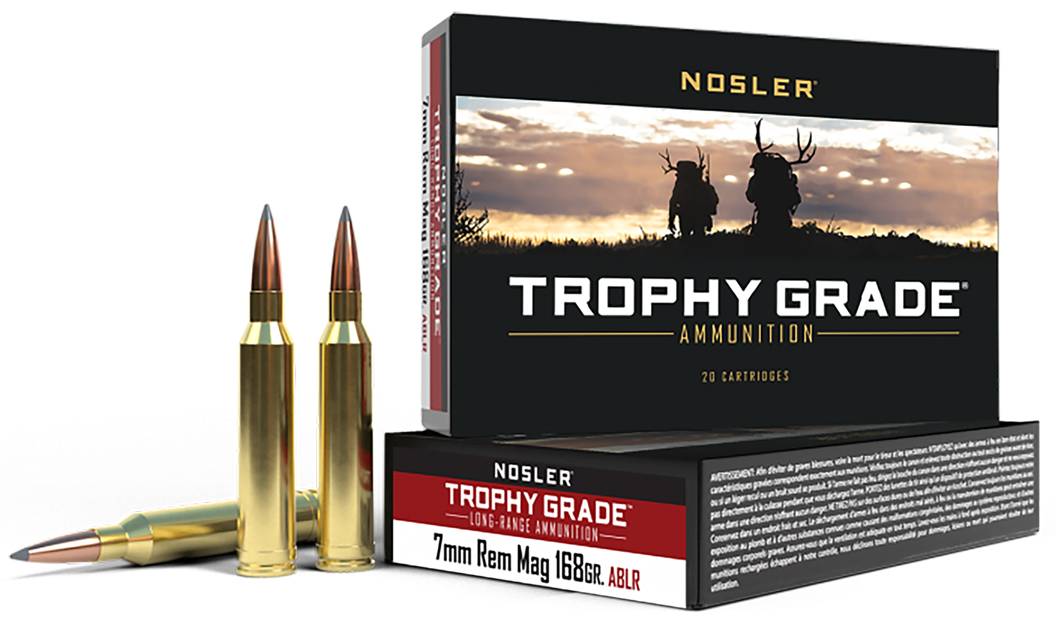 Nosler 60108 Trophy Grade Long-Range 7mmRemMag 168gr Nosler Spitzer AccuBond Long Range 20 Per Box/10 Case 3 Nosler 60108 Trophy Grade Long-Range 7mmRemMag 168gr Nosler Spitzer AccuBond Long Range 20 Per Box/10 Case