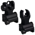 Samson QFHKA2PKG Quick Flip Folding Sights Front(HK) & Rear (A2) Black Anodized for AR-15 1 92463