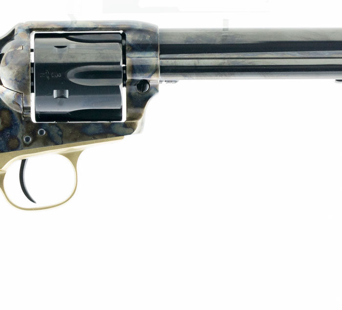 Taylors & Company 550851 Ranch Hand  45 Colt (LC) Caliber with 7.50" Blued Finish Barrel, 6rd Capacity Blued Finish Cylinder, Color Case Hardened Finish Steel Frame & Walnut Grip