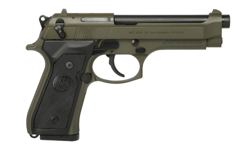 BERETTA 92FS 9MM OD GREEN 4.9" 10+1 3 BERETTA 92FS 9MM OD GREEN 4.9" 10+1