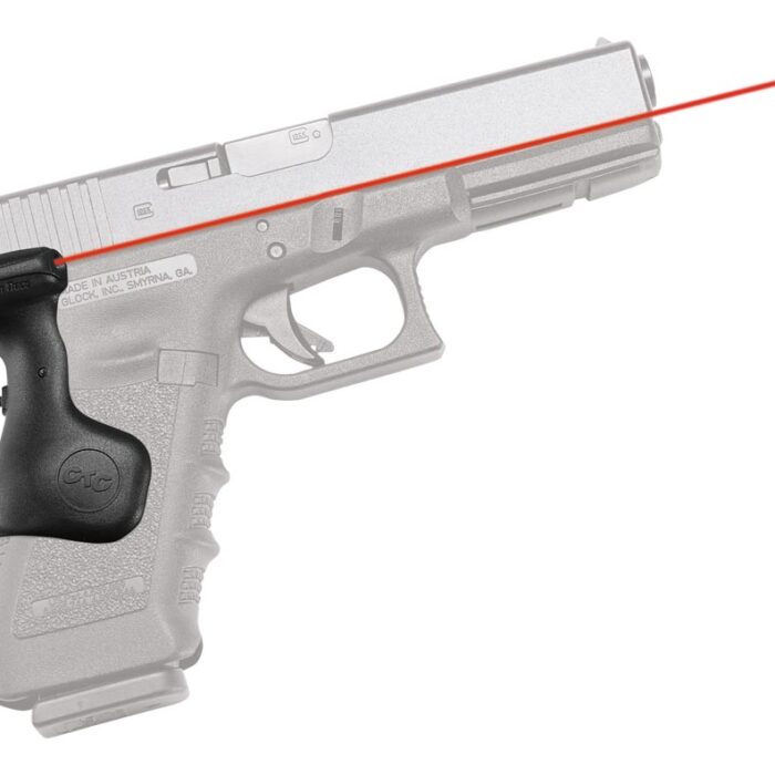 Crimson Trace 0167101 Lasergrips  Compatible w/ Glock Gen3/4/5 Full Size, Red Laser Black Polymer