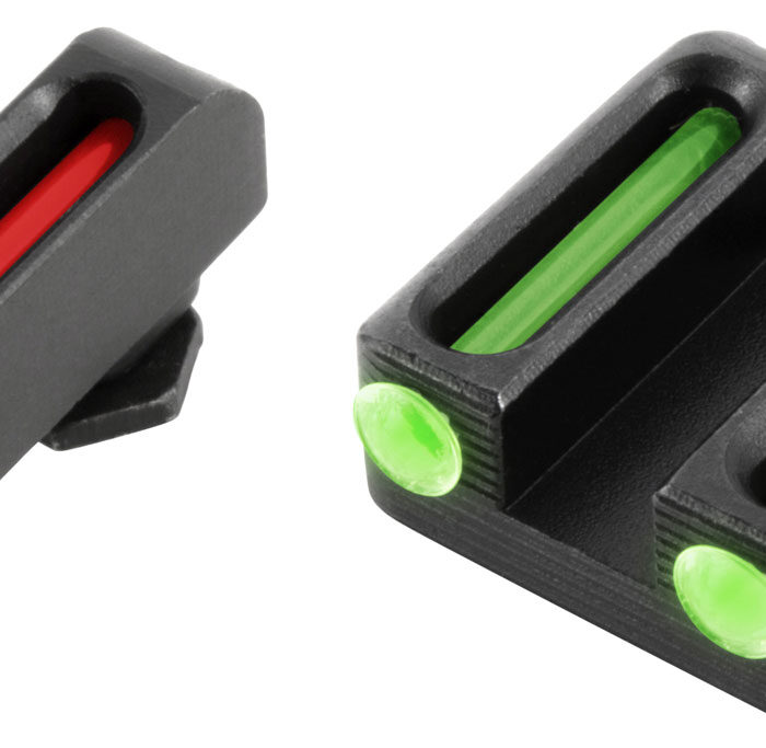 TruGlo TG131G3 Fiber-Optic  Red/Fiber Optic Front Sight-Green/Fiber Optic Rear Sight Glock 42/43/43X