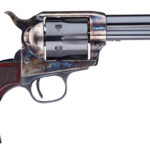 Taylors & Company 556201DE Short Stroke Smoke Wagon 45 Colt (LC) 6rd 4.75" Blued Cylinder & Barrel Color Case Hardened Steel Frame Checkered Walnut Navy Size Grip (Taylor Tuned) 1 9807