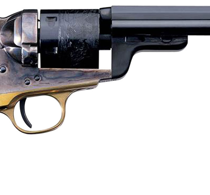 Taylors & Company 550733 1851 C. Mason 38 Special 6rd Shot 5.50" Blued Round Barrel Blued Cylinder Color Case Hardened Color Case Hardened Steel Frame Walnut Grip