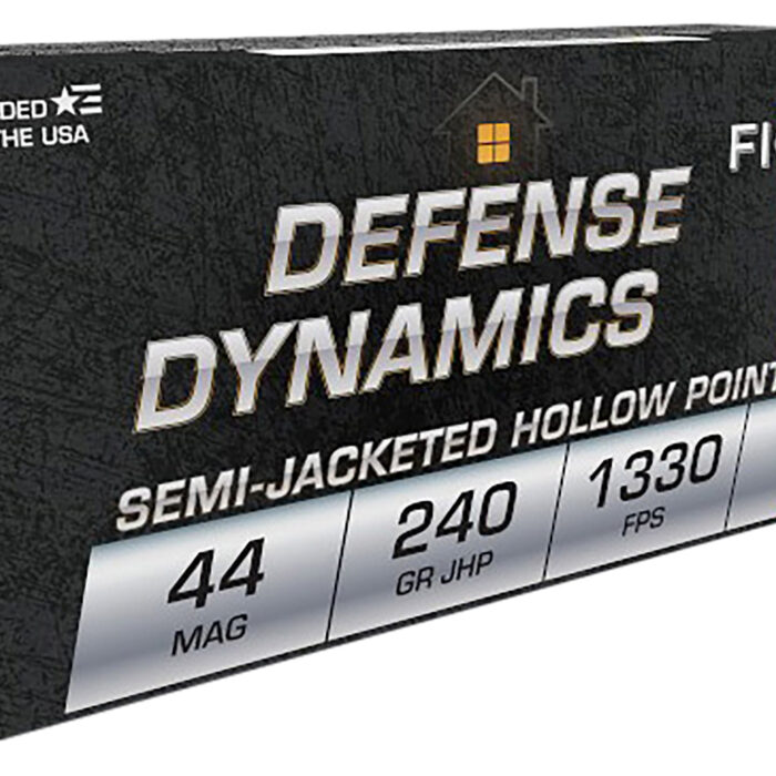 Fiocchi 44D500 Defense Dynamics  44RemMag 240gr Jacketed Hollow Point 50 Per Box/10 Case