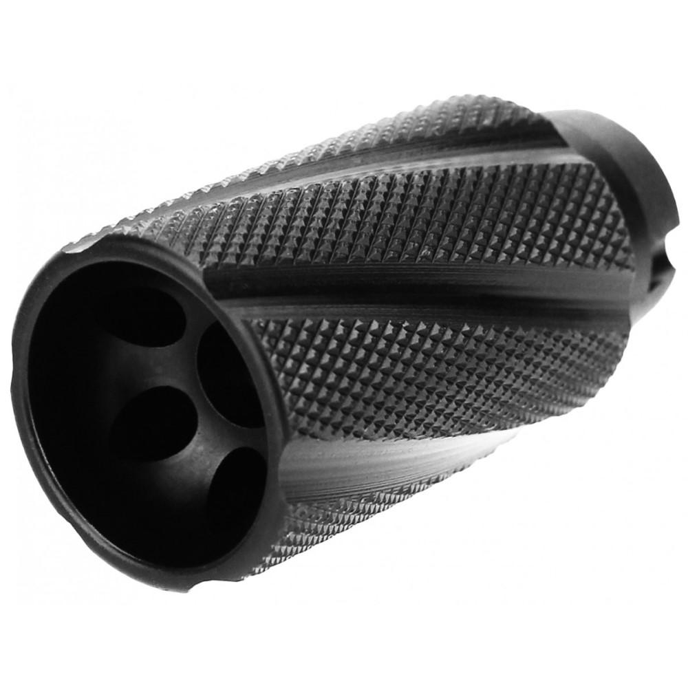 TacFire Knurled Linear Compensator Flash & Concussion Forwarder 7.62x39 14x1 LH Black 3 TacFire Knurled Linear Compensator Flash & Concussion Forwarder 7.62x39 14x1 LH Black
