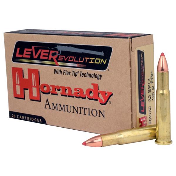 Hornady LEVERevolution Rifle Ammunition .32 Special 165 gr FTX 2410s fp - 20/box 3 Hornady LEVERevolution Rifle Ammunition .32 Special 165 gr FTX 2410s fp - 20/box