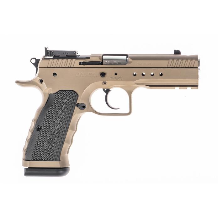 Tanfoglio Hexagon Tactical Handgun 9mm Luger 17rd Magazine(2) 4.45" Compensated Barrel DA/SA OR Tan 3 Tanfoglio Hexagon Tactical Handgun 9mm Luger 17rd Magazine(2) 4.45" Compensated Barrel DA/SA OR Tan