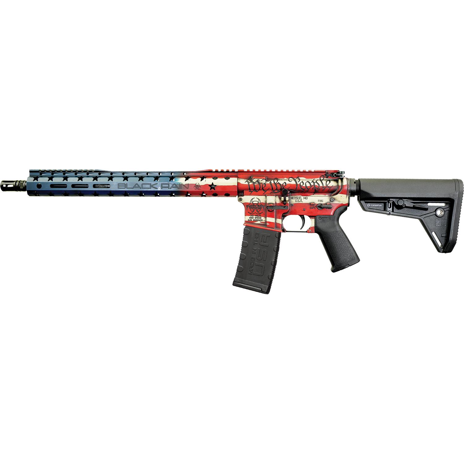 Black Rain Ordnance Spec+ Patriot Rifle 5.56mm 30rd Magazine 16" Barrel Old Glory "We the People" Finish 3 Black Rain Ordnance Spec+ Patriot Rifle 5.56mm 30rd Magazine 16" Barrel Old Glory "We the People" Finish