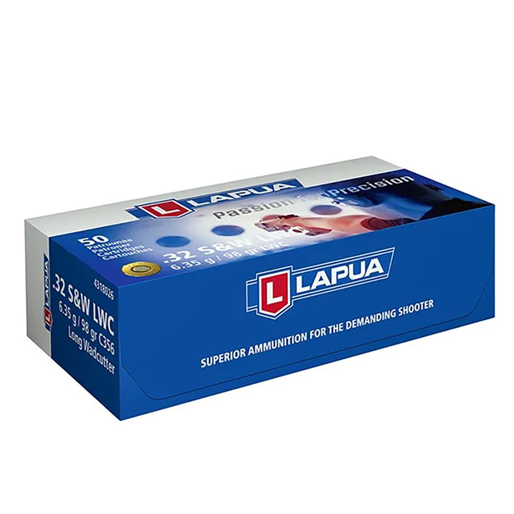Lapua LWC Pistol Ammo 32 S&W Long 98gr 787 fps 50/ct 3 Lapua LWC Pistol Ammo 32 S&W Long 98gr 787 fps 50/ct