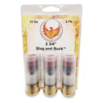 Phoenix Rising Slug & Buck Shotshell 12ga 2-3/4" FSJ 7/8oz Slug & 6-00 Buckshot 1225 fps 3/ct 1 https3A2F2Fmedia.chattanoogashooting.com2Fimages2Fproduct2FPPPRSLUGANDBUCK2FPPPRSLUGANDBUCK1