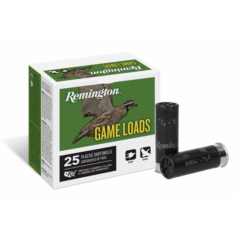 Remington Lead Game Load 16 ga 2 3/4" 2 1/2 dr 1 oz #8 1200 fps - 25/ct 3 Remington Lead Game Load 16 ga 2 3/4" 2 1/2 dr 1 oz #8 1200 fps - 25/ct
